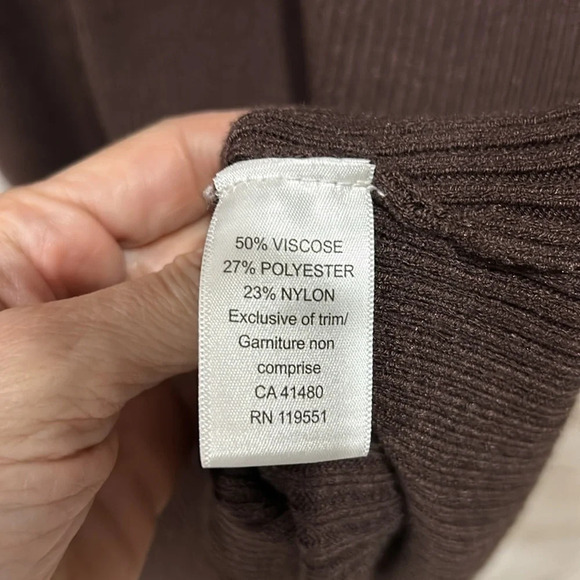 Gentle Fawn Penny Button Up RIbbed  Knit Dress in Brown - Picture 5 of 12